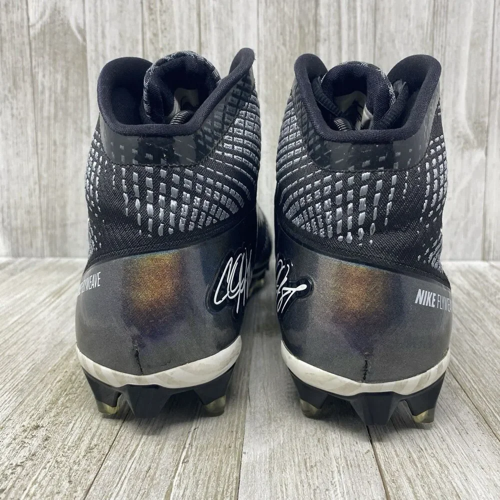 Nike CJ3 Flyweave Elite TD Calvin Johnson Football Cleats 725226-010 Men 10 NFL - Picture 5 of 10